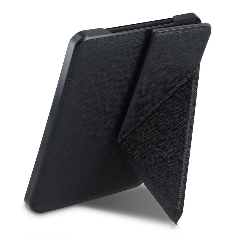 kwmobile Protective Case for Tolino Shine 3 Case - Faux Leather Case - eReader Flip Cover with Auto Sleep Function - Cover with Stand