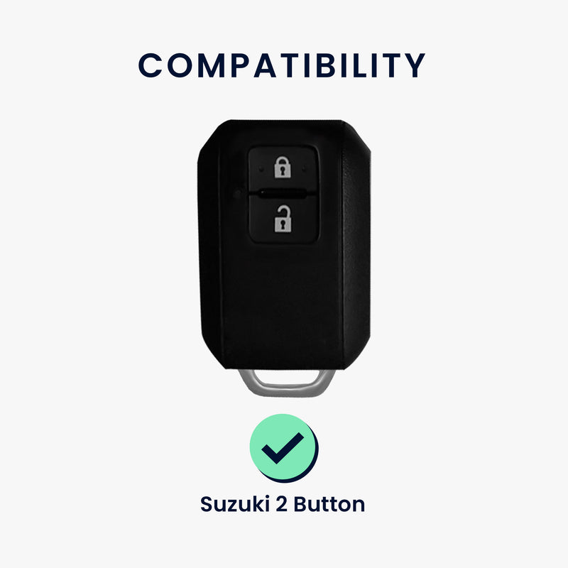 kwmobile Car Key Cover Compatible with Suzuki 2-Button Car Key Keyless Go