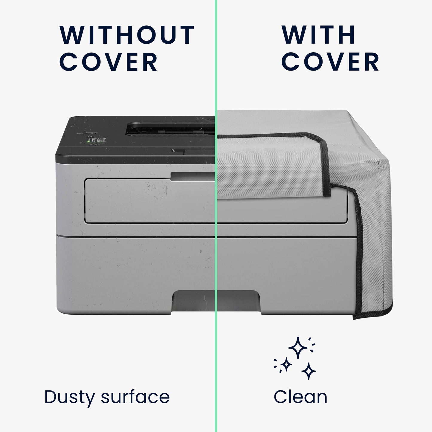 kwmobile Cover compatible with Brother HL-L2310D / L2350DW / L2370DN / L2375DW / L2400DW - Printer Bag Case - Dust Cover Protective Hood Protective Sleeve