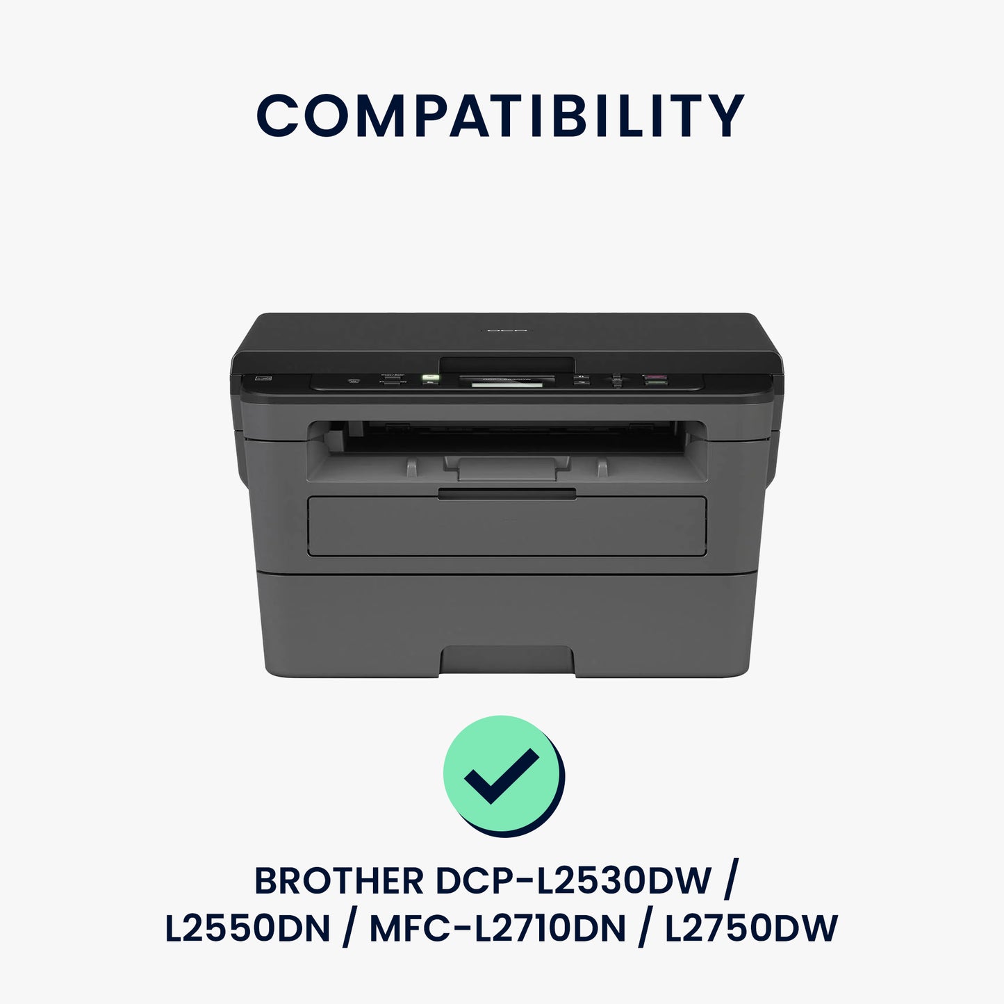 kwmobile Cover compatible with Brother DCP-L2530DW / L2550DN / MFC-L2710DN / L2750DW - Printer Dust Cover Protective Hood Protective Case