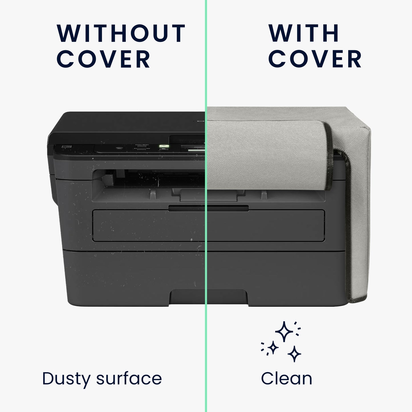 kwmobile Cover compatible with Brother DCP-L2530DW / L2550DN / MFC-L2710DN / L2750DW - Printer Dust Cover Protective Hood Protective Case