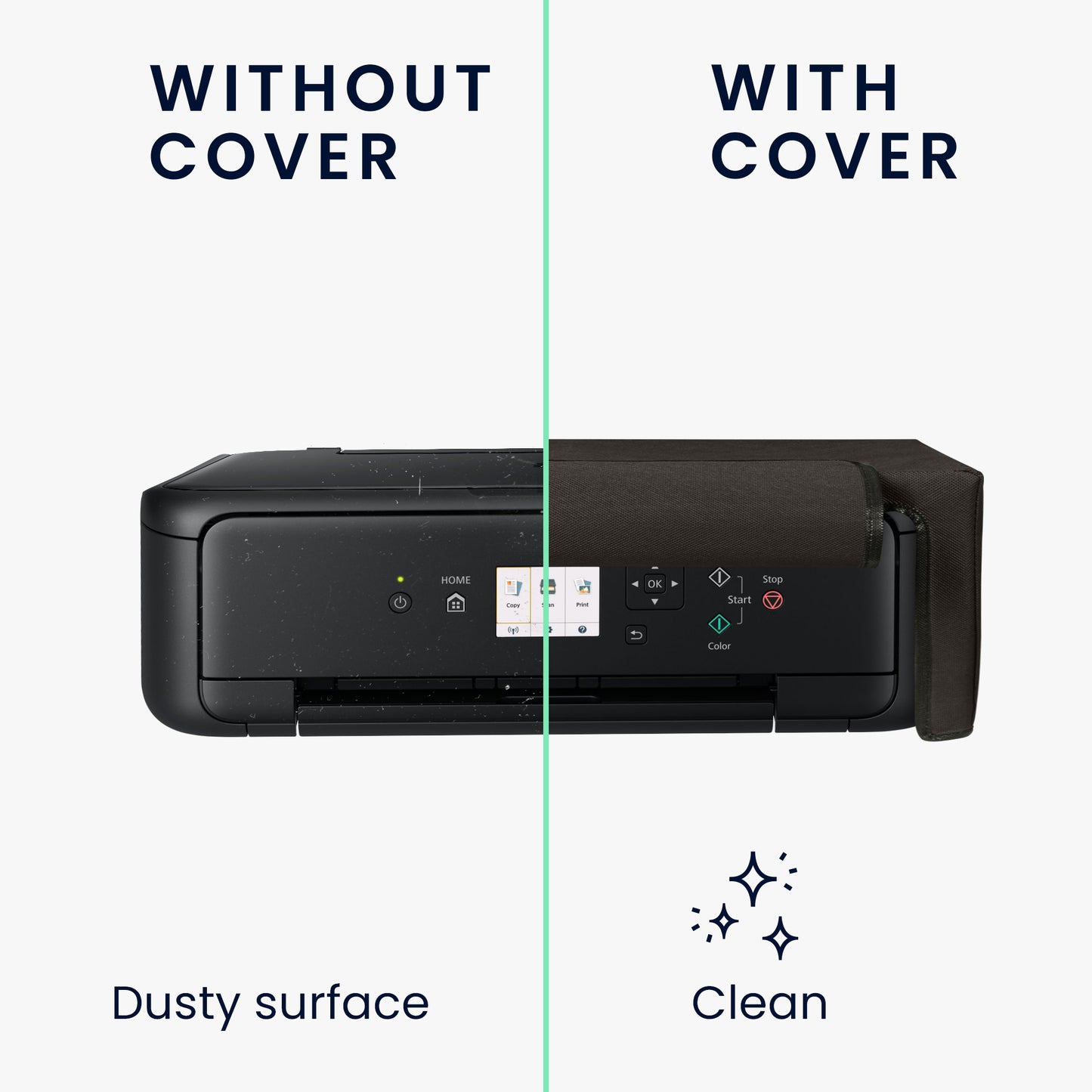 kwmobile Cover compatible with Canon Pixma TS5150 / 5151 / MG 2555 / Pixma MG2551S - Printer Bag Case - Dust Cover Protector Hood Protective Cover