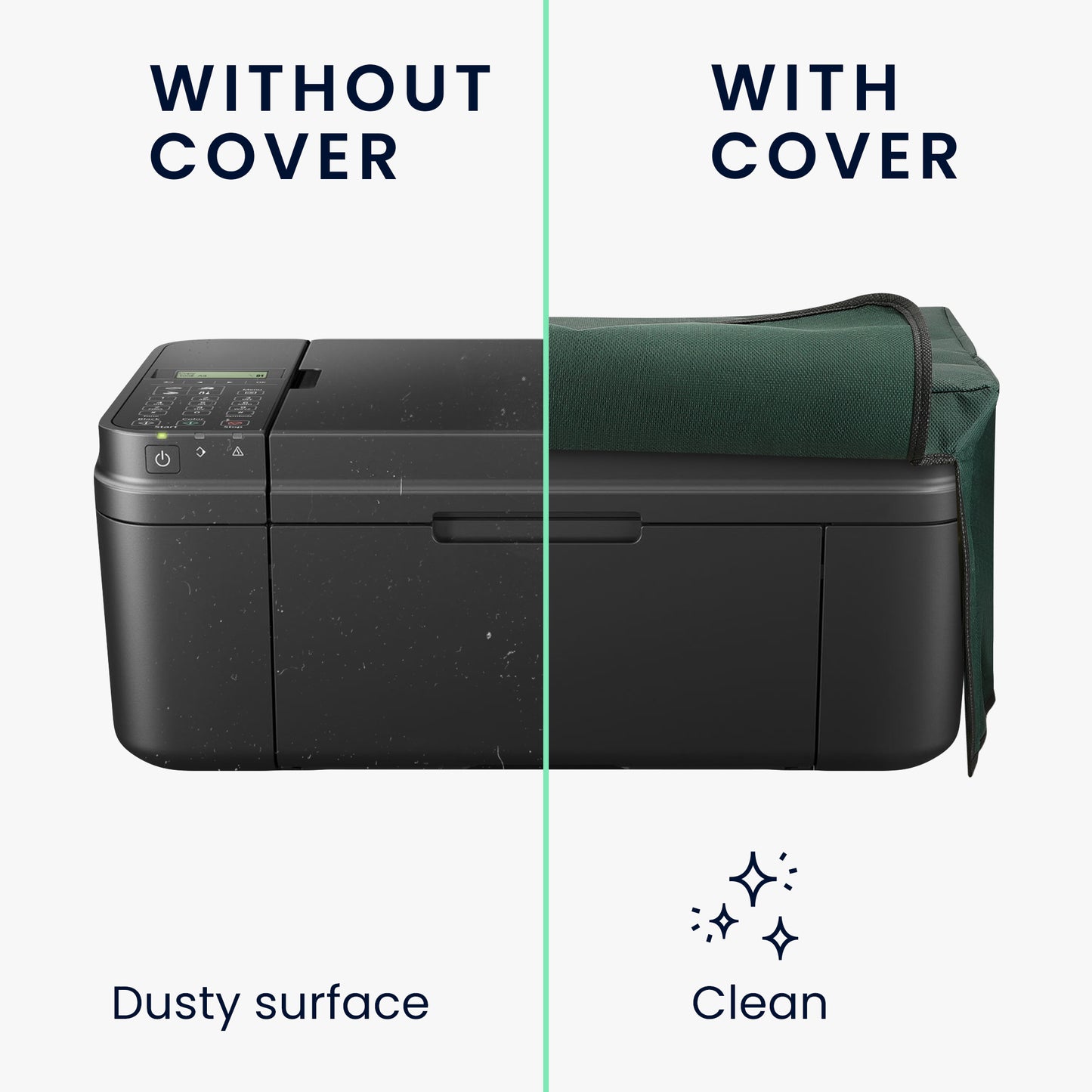 kwmobile Cover Compatible with Canon Pixma MX495 / TR4550 / 4551 / 4755i - Bag Case Printer - Dust Cover Protective Hood Protective Case