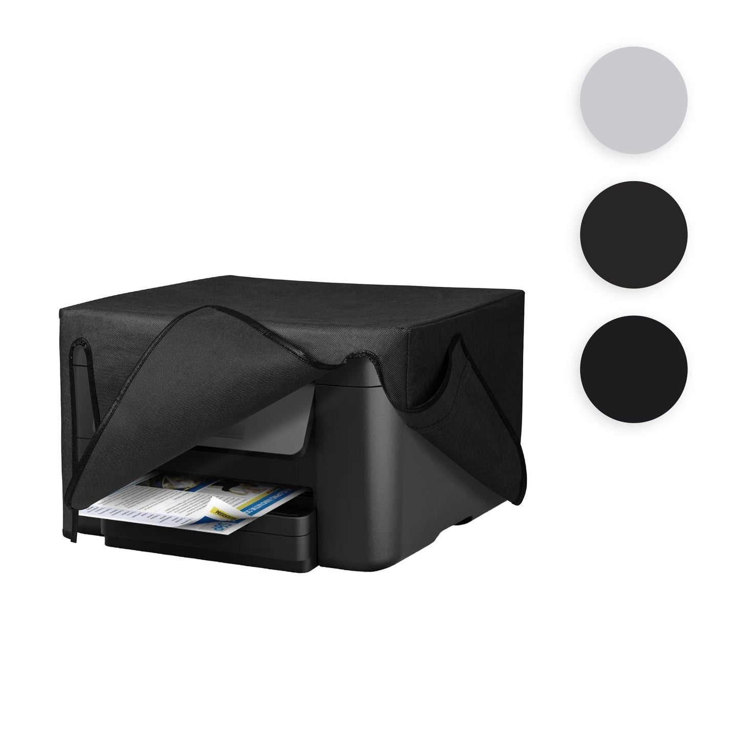 kwmobile Cover kompatibel mit Epson WorkForce Pro WF-3725DWF / 4725DWF - Tasche Hülle Drucker - Staubschutzhülle Schutzhaube Schutzhülle - Hellgrau Hellgrau  