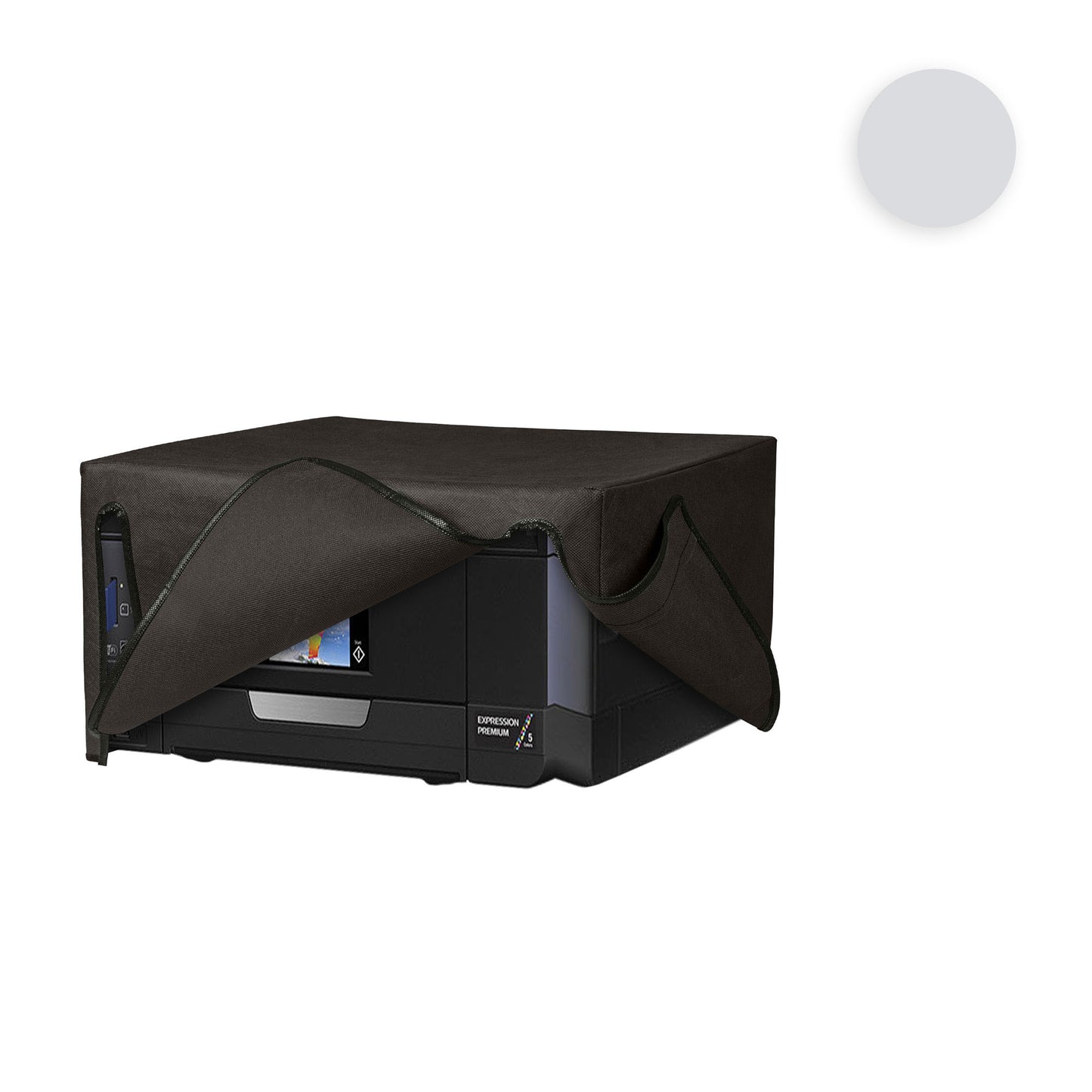 kwmobile Cover kompatibel mit Epson Expression Premium XP-830 - Tasche Hülle Drucker - Staubschutzhülle Schutzhaube Schutzhülle - Hellgrau Hellgrau  