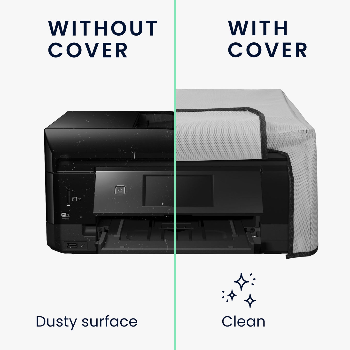 kwmobile Cover compatible with Epson Expression Premium XP-830 - Bag Case Printer - Dust Cover Protective Hood Protective Sleeve