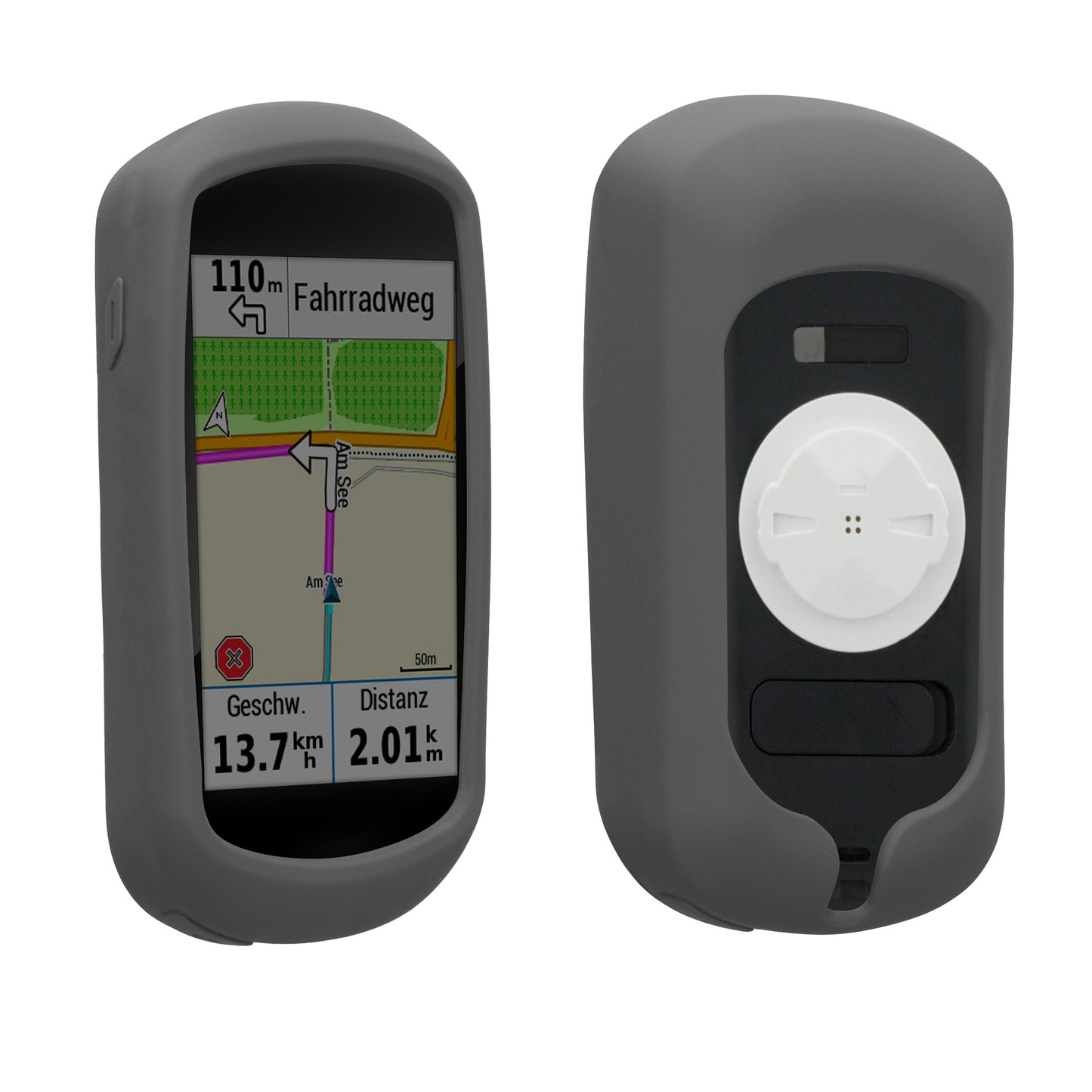 kwmobile Case Compatible with Garmin Edge Explore - Protective Silicone Cover
