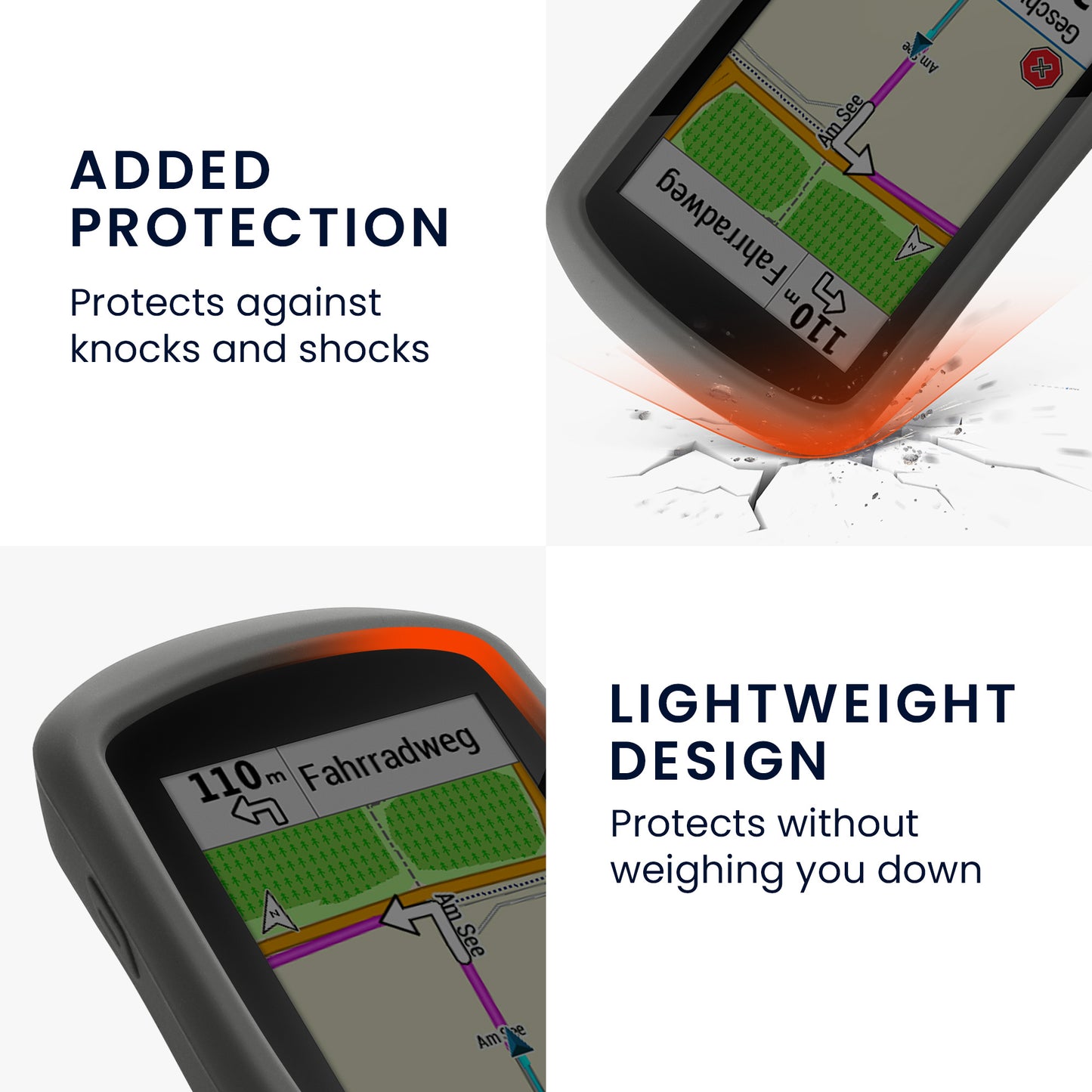kwmobile Case Compatible with Garmin Edge Explore - Protective Silicone Cover