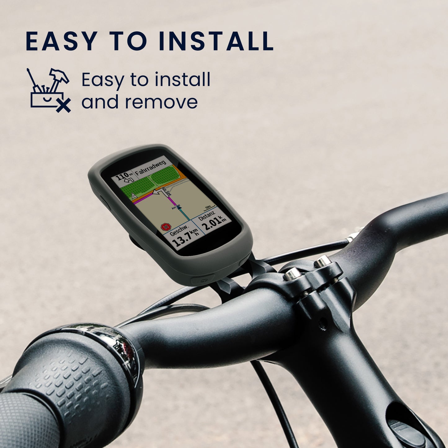 kwmobile Case Compatible with Garmin Edge Explore - Protective Silicone Cover