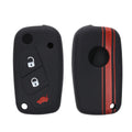 kwmobile Car Key Cover compatible with Fiat Lancia 3-Button Car Key Cover