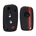 kwmobile Car Key Cover compatible with Fiat Lancia 3-Button Car Key Cover