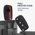 kwmobile Car Key Cover compatible with Fiat Lancia 3-Button Car Key Cover