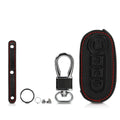kwmobile Car Key Cover compatible with Fiat Lancia 3-Button Flip Car Key Remote Protector Fob Italy Stripes