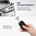 kwmobile Car Key Cover compatible with VW Skoda Seat 3-button car key - Don't touch my Key
