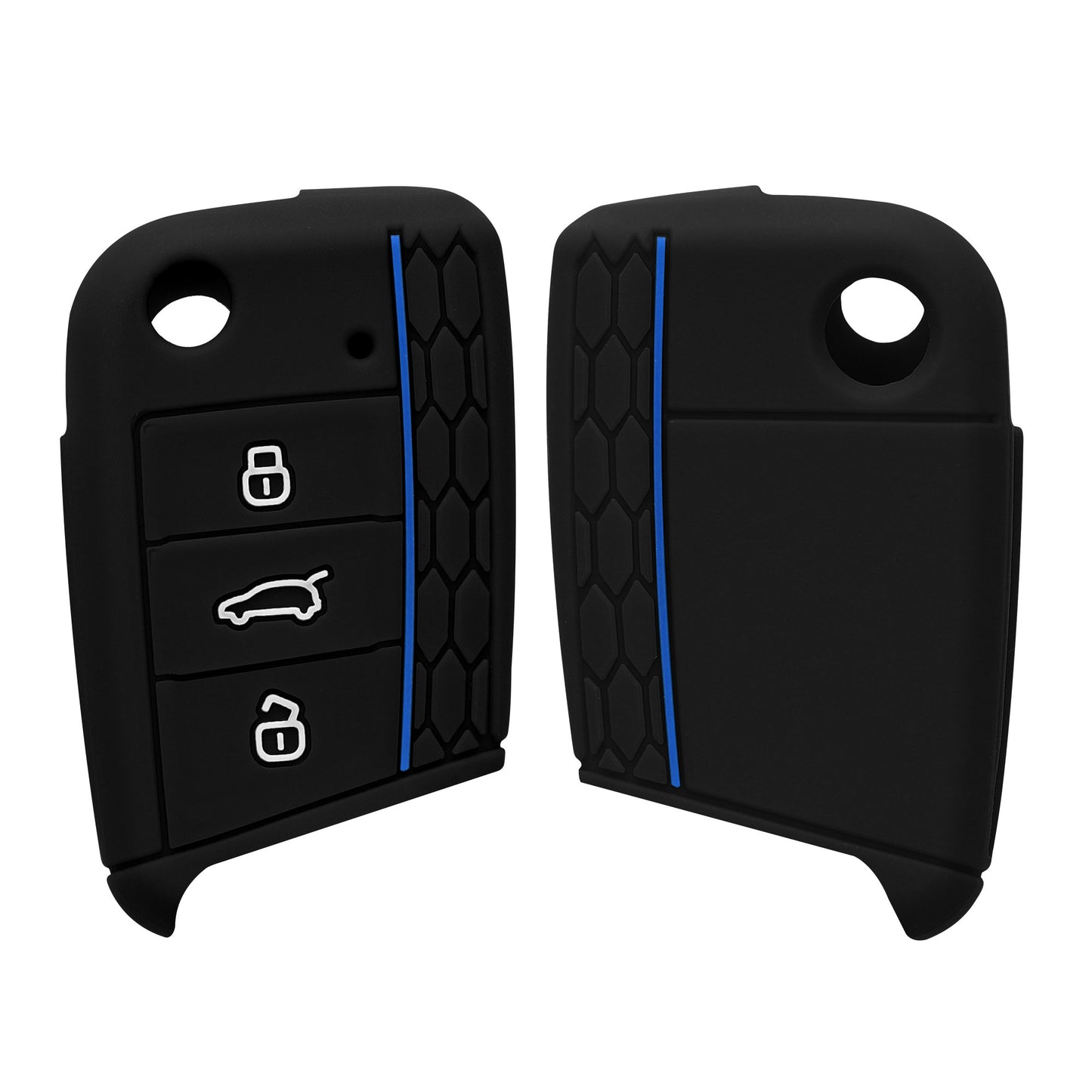 kwmobile Car Key Protection Case compatible with VW Golf 7 MK7 3-Button Car Key Cover