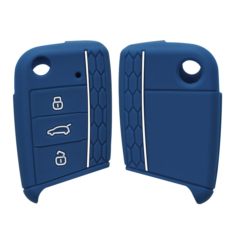 kwmobile Car Key Protection Case compatible with VW Golf 7 MK7 3-Button Car Key Cover