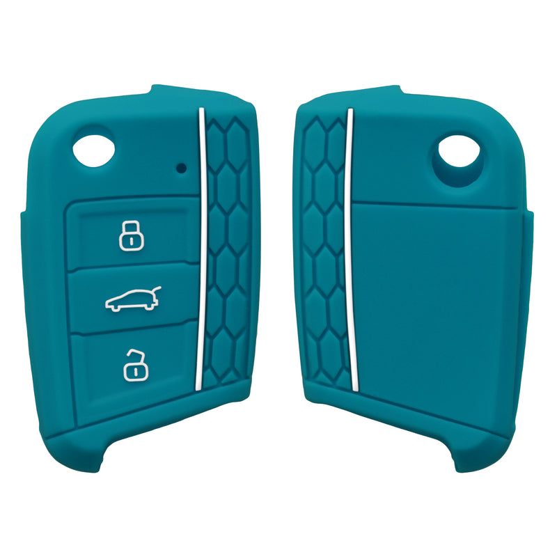 kwmobile Car Key Protection Case compatible with VW Golf 7 MK7 3-Button Car Key Cover