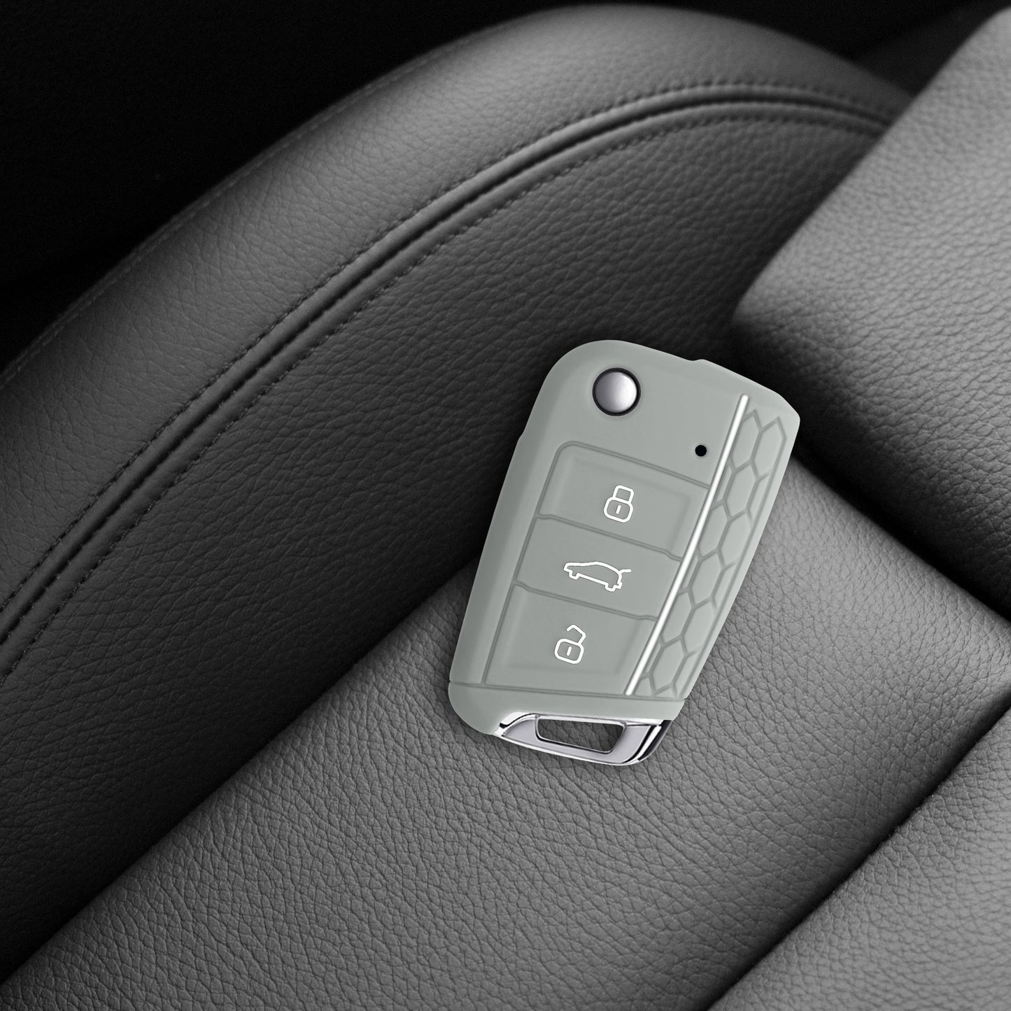kwmobile Car Key Protection Case compatible with VW Golf 7 MK7 3-Button Car Key Cover
