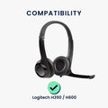 kwmobile Ear Pads for Logitech H390 / H600 Ear Cushion Replacement Headphone Spare Parts Replacement Ear Pads Over Ear Headphones