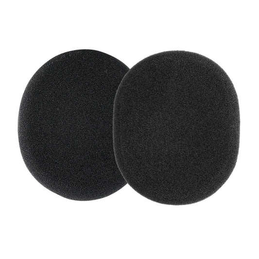 kwmobile 2x Samt Ohr Polster für Logitech H800 Ohrpolster - Ersatz Ohrpolster - Kopfhörer Ersatzteile - Kopfhörer Ersatzpolster für Over Ear Headphones Schwarz  