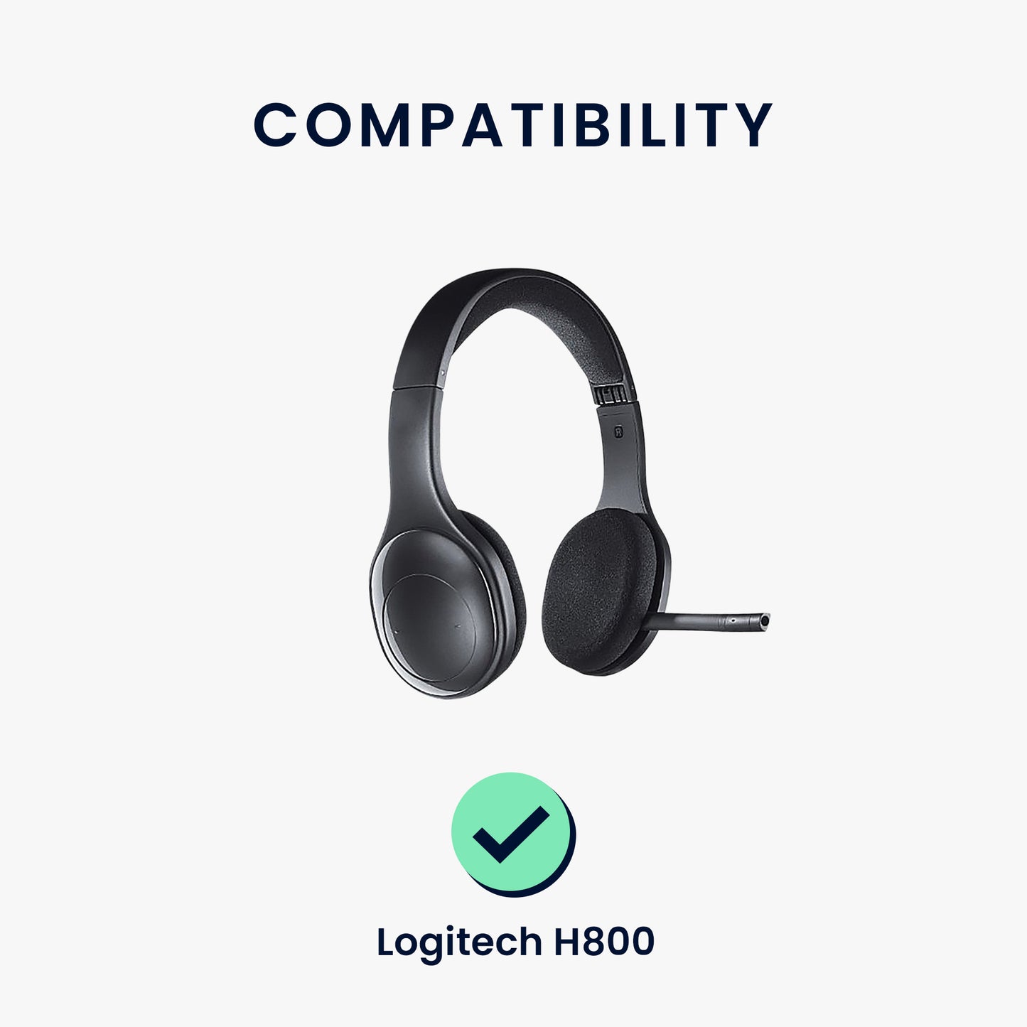 kwmobile Ear Pads for Logitech H800 Ear Cushions Replacement Earpads Headphone Spares Headphone Replacement Pads Over Ear Headphones