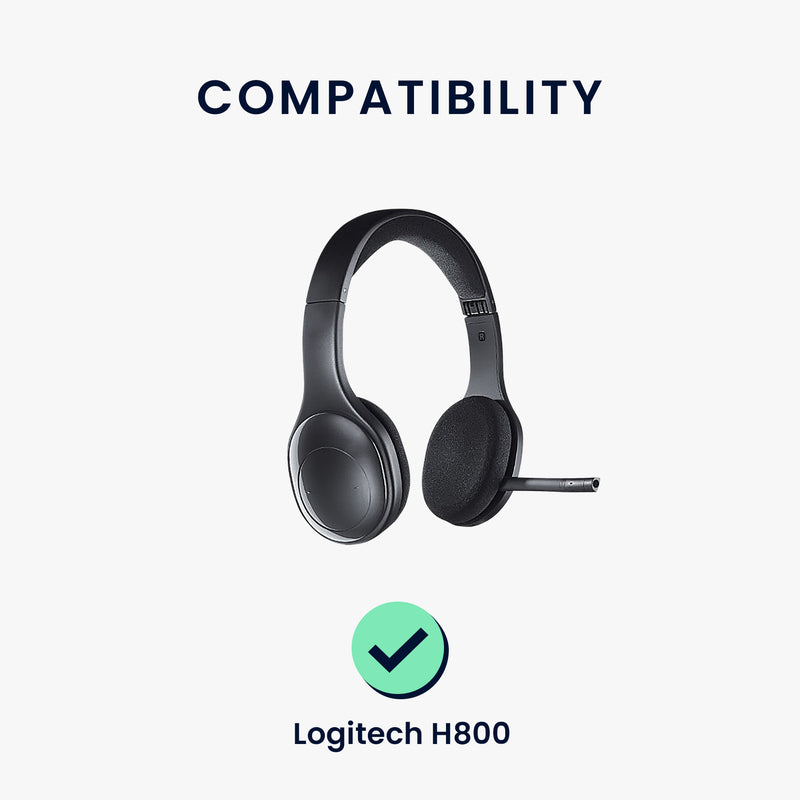 kwmobile Ear Pads for Logitech H800 Ear Cushions Replacement Earpads Headphone Spares Headphone Replacement Pads Over Ear Headphones