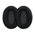 kwmobile 2x Velours Ohr Polster für Sennheiser HD600 / HD650 / HD545 / HD580 Ohrpolster - Ersatz Ohrpolster - Kopfhörer Ersatzteile - Kopfhörer Ersatzpolster für Over Ear Headphones Schwarz  