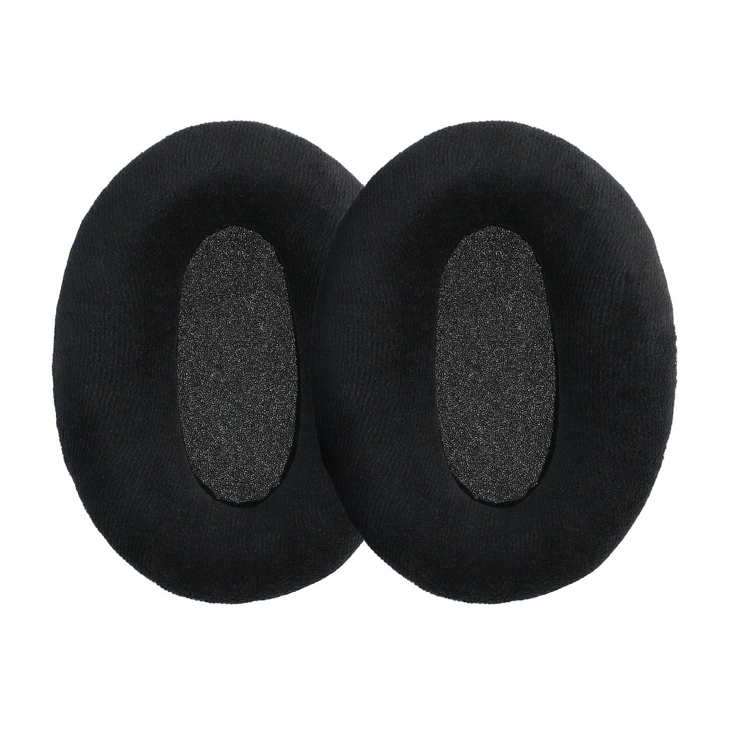 kwmobile 2x Velours Ohr Polster für Sennheiser HD600 / HD650 / HD545 / HD580 Ohrpolster - Ersatz Ohrpolster - Kopfhörer Ersatzteile - Kopfhörer Ersatzpolster für Over Ear Headphones Schwarz  