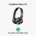 kwmobile Ear Pads for Sony MDR-ZX110 / MDR-ZX310 / MDR-ZX330 Ear Cushions Replacement Parts Headphone Replacement Pads Over Ear Headphones
