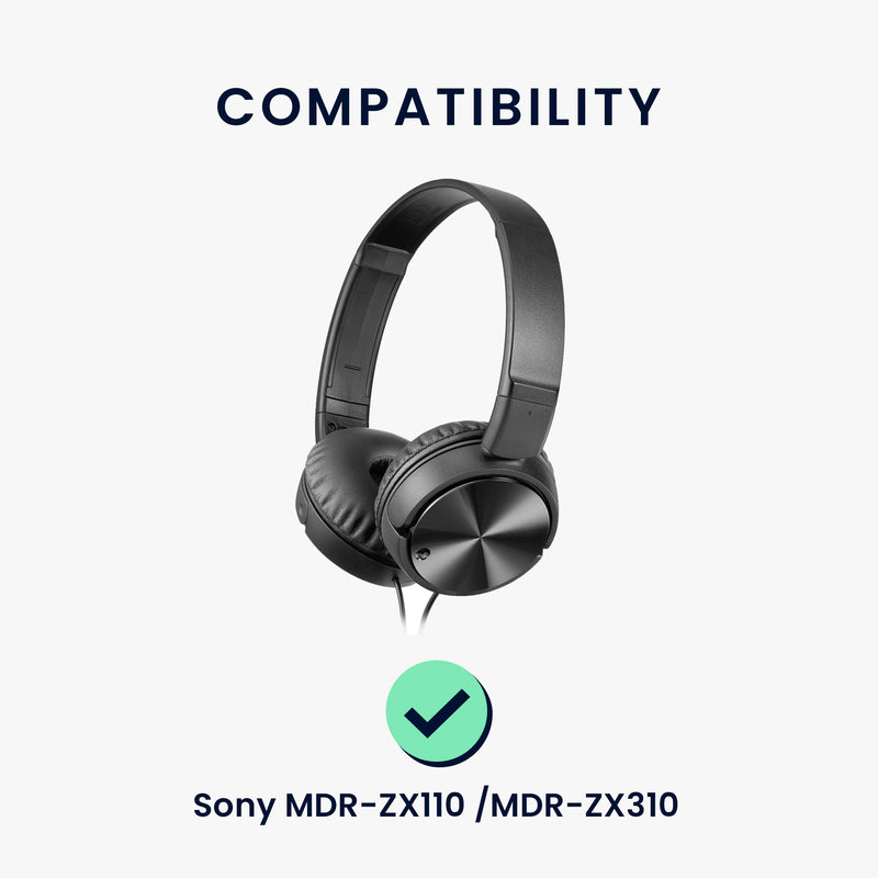 kwmobile Ear Pads for Sony MDR-ZX110 / MDR-ZX310 / MDR-ZX330 Ear Cushions Replacement Parts Headphone Replacement Pads Over Ear Headphones