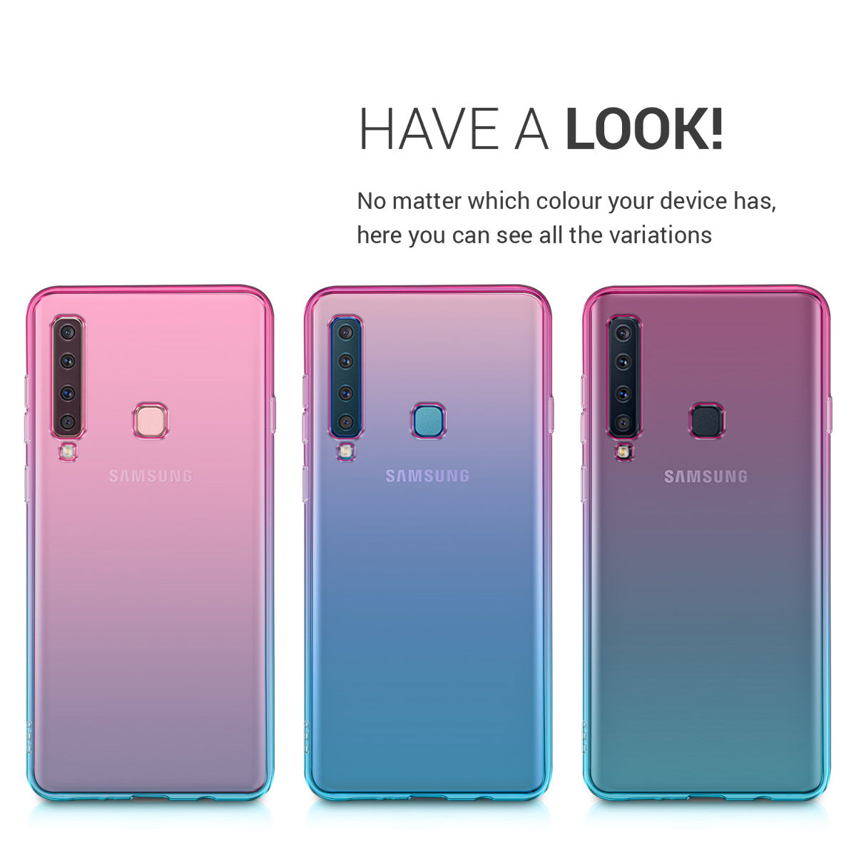 kwmobile Case Compatible with Samsung Galaxy A9 (2018) - Phone Cover - Transparent
