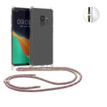 kwmobile Necklace Case kompatibel mit Samsung Galaxy S9 Hülle - Silikon Cover mit Handykette - Band Handyhülle Mehrfarbig Transparent Mehrfarbig  