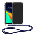 kwmobile Necklace Case compatible with Apple iPhone XR - Silicone Cover with Lanyard - Strap Phone Case
