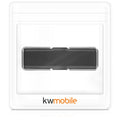 kwmobile Smartphone Finger Holder with Stand - Self-Adhesive Phone Finger Grip compatible with iPhone Samsung Sony Mobile Phones
