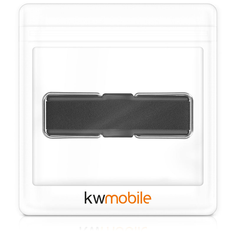 kwmobile Smartphone Finger Holder with Stand - Self-Adhesive Phone Finger Grip compatible with iPhone Samsung Sony Mobile Phones