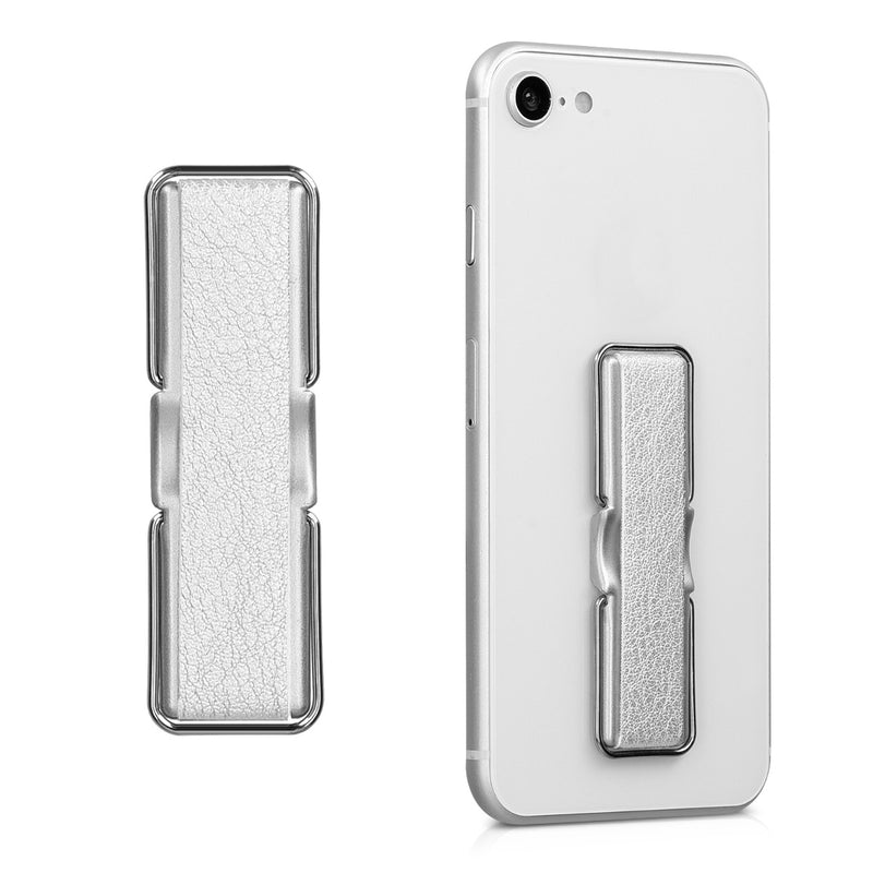kwmobile Smartphone Finger Holder with Stand - Self-Adhesive Phone Finger Grip compatible with iPhone Samsung Sony Mobile Phones