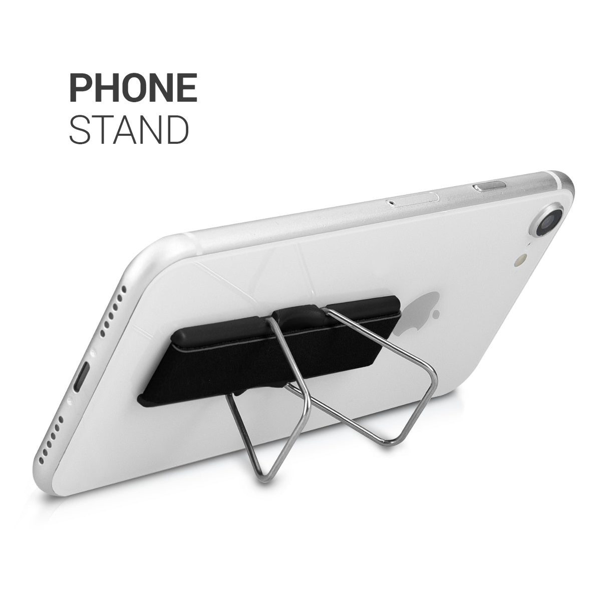 kwmobile Smartphone Finger Holder with Stand - Self-Adhesive Phone Finger Grip compatible with iPhone Samsung Sony Mobile Phones