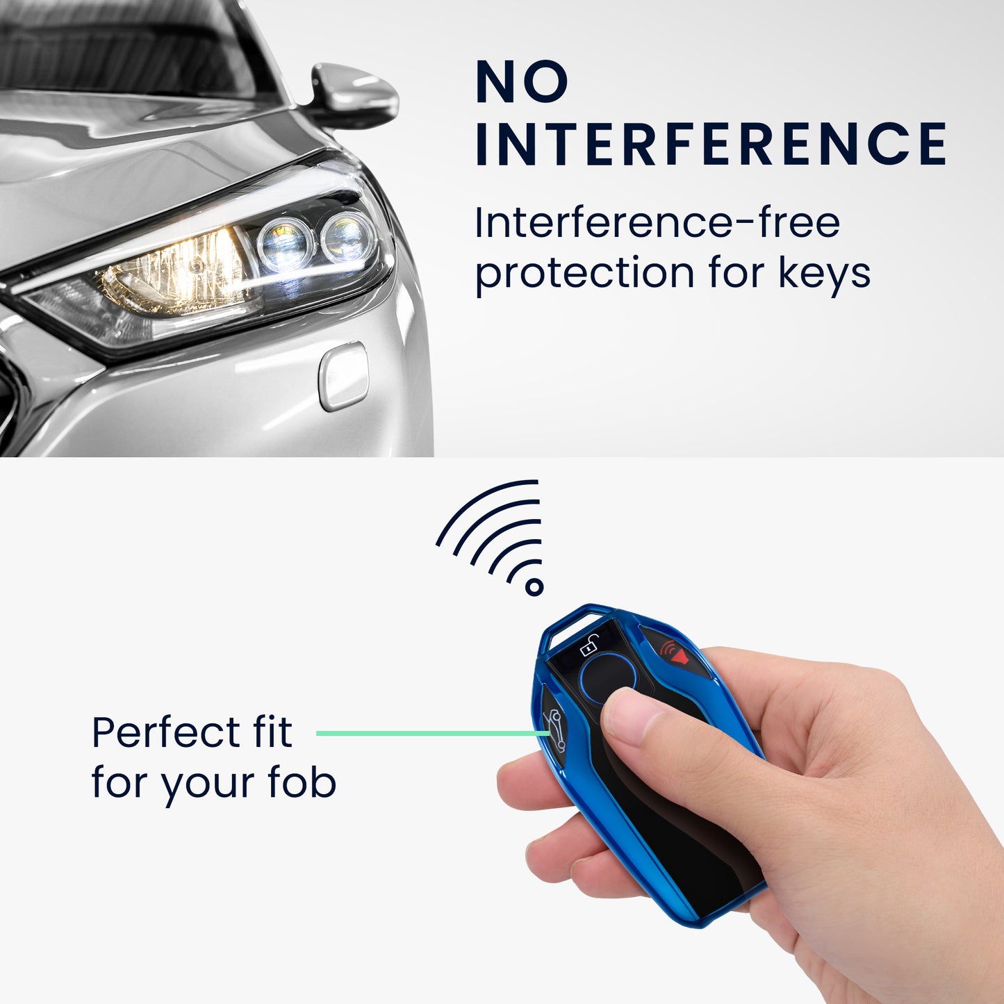 kwmobile Car Key Cover compatible with BMW Display Key Car Key