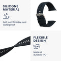 kwmobile Silicone Watch Strap for Polar Vantage V Band - Replacement Strap for Fitness Tracker - Smartwatch Replacement Band