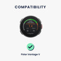 kwmobile Silicone Watch Strap for Polar Vantage V Band - Replacement Strap for Fitness Tracker - Smartwatch Replacement Band