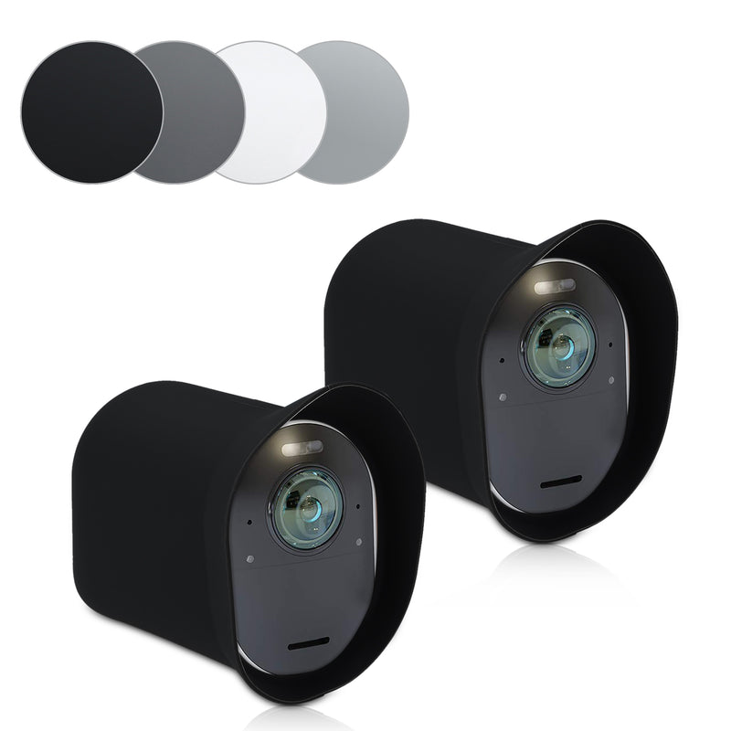 kwmobile 2x Hülle kompatibel mit Arlo Ultra / Arlo Pro 3 / Pro 4 - Silikon Security Camera Cover Schutzhülle Kamera - Grau Grau  