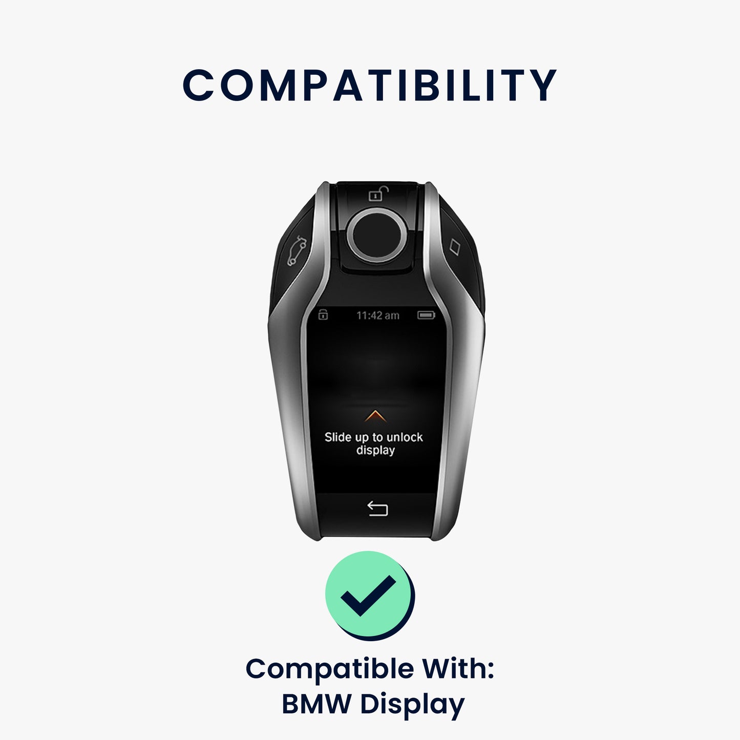 kwmobile Car Key Protection Case Compatible with BMW Display Key Car Key Cover