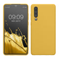 kwmobile Handyhülle kompatibel mit Huawei P30 Hülle - Handy Case aus weichem Silikon in Strahlend Gelb Strahlend Gelb  