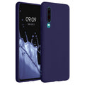 kwmobile Hülle kompatibel mit Huawei P30 Hülle - weiches TPU Silikon Case - Cover geeignet für kabelloses Laden - Deep Ocean Deep Ocean  