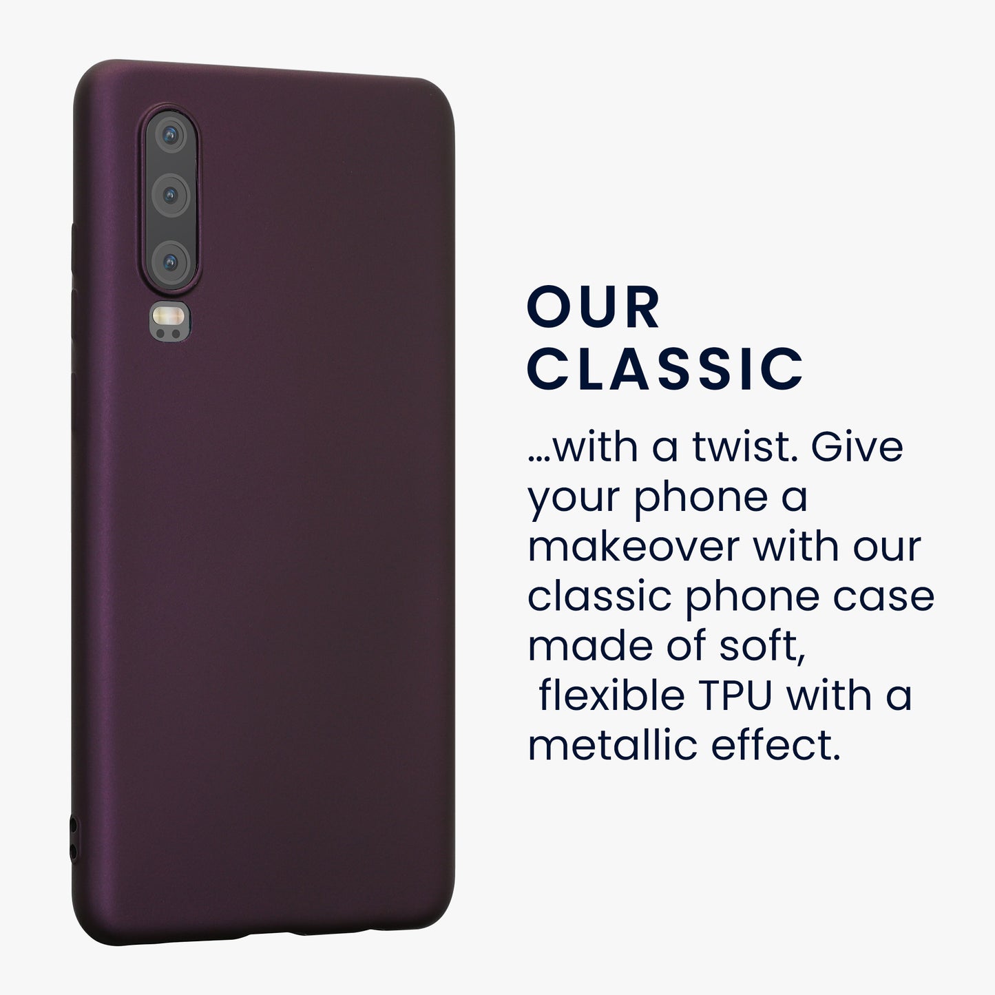 kwmobile Huawei P30 Case - Silicone Cover - Protective Case