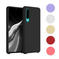 kwmobile Hülle kompatibel mit Huawei P30 Hülle - Silikon Handy Case - Handyhülle weiche Oberfläche - kabelloses Laden - Hellblau matt Hellblau matt  