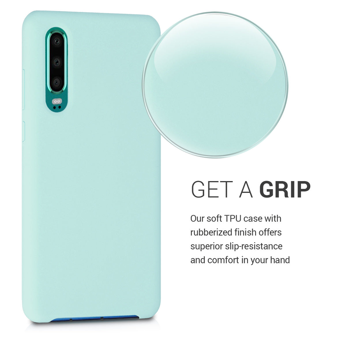 kwmobile Phone Case for Huawei P30 - Silicone Case - Wireless Charging - Protective Cover
