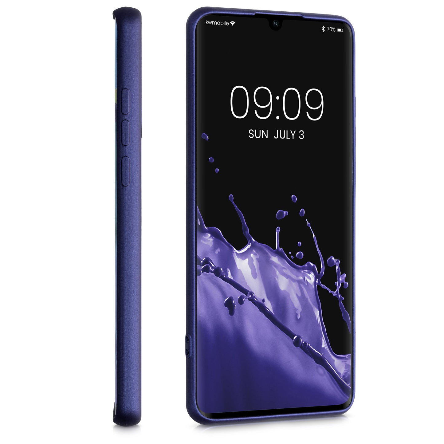 kwmobile Phone Case for Huawei P30 Pro - Metallic Shimmering Silicone Case - Protective Cover