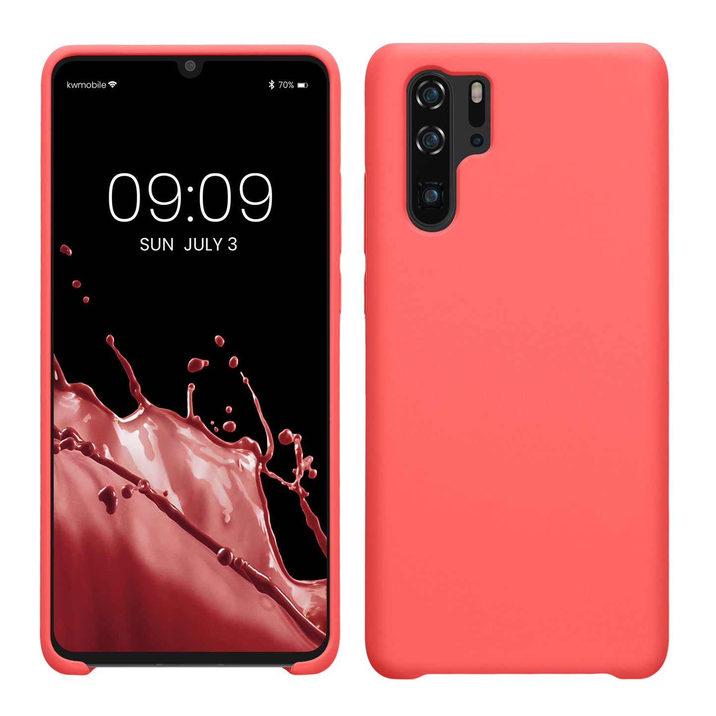 kwmobile Phone Case for Huawei P30 Pro - Silicone Case - Wireless Charging - Protective Cover