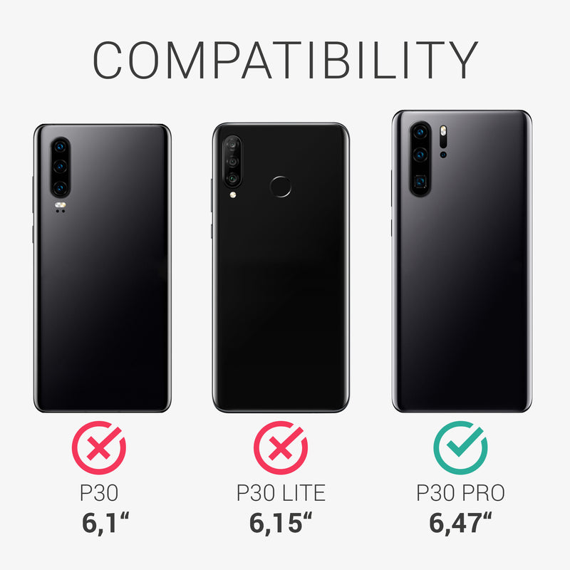 kwmobile Phone Case for Huawei P30 Pro - Silicone Case - Wireless Charging - Protective Cover